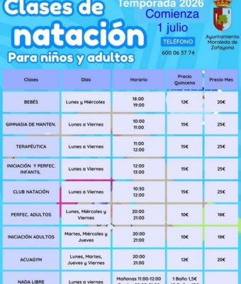 Clases de natación