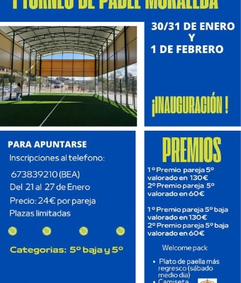 I Torneo de pádel Moraleda